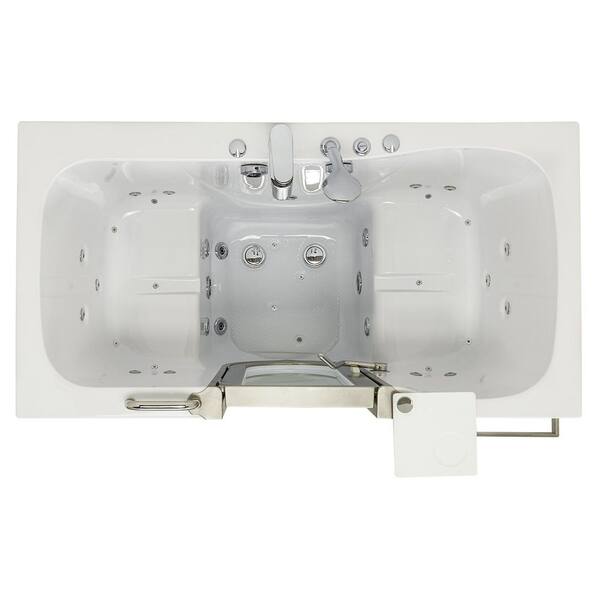 Companion 2 Seat 60 in. Walk-In Whirlpool and Air Bath Bathtub in White, Center Door, Digital Control, 2 in. Dual Drain Companion 2 Seat 60 in. Walk-In Whirlpool and Air Bath Bathtub in White, Center Door, Digital Control, 2 in. Dual Drain