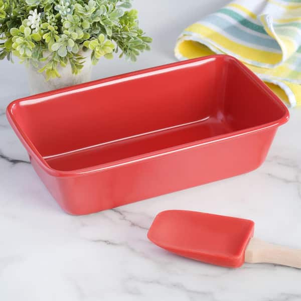 Generic Ceramic Baking Dish Rectangular Oven Safe Baking Tray Non-Stick  Bakeware Red 