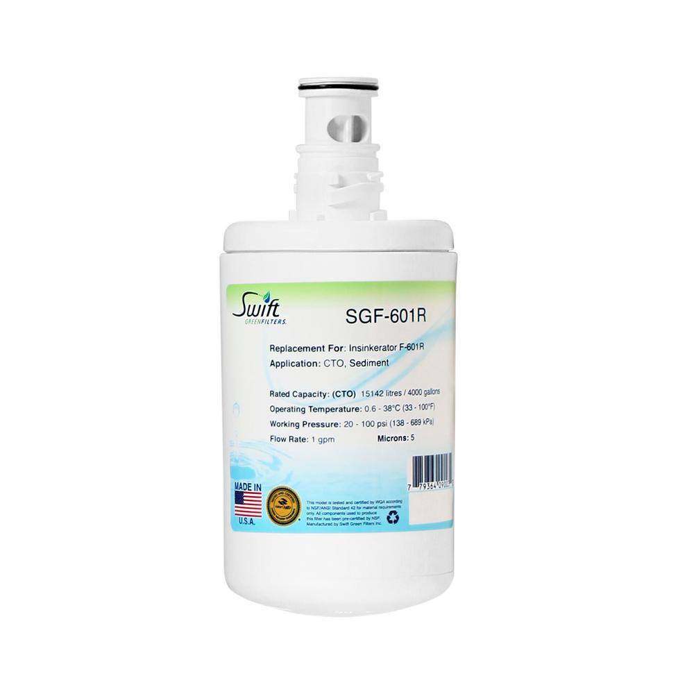 NSF/ANSI 42 Certified Replacement for F-601R Filter Cartridge AQUACREST F-601R Filter Cartridge Pack of 2 NSF/ANSI 42 Certified Replacement for F-601R Filter Cartridge AQUACREST F-601R Filter Cartridge Pack of 2