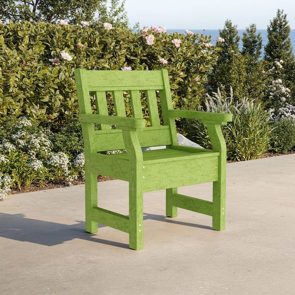 Wildridge Heritage Lime Green HDPE Plastic Outdoor Garden Chair