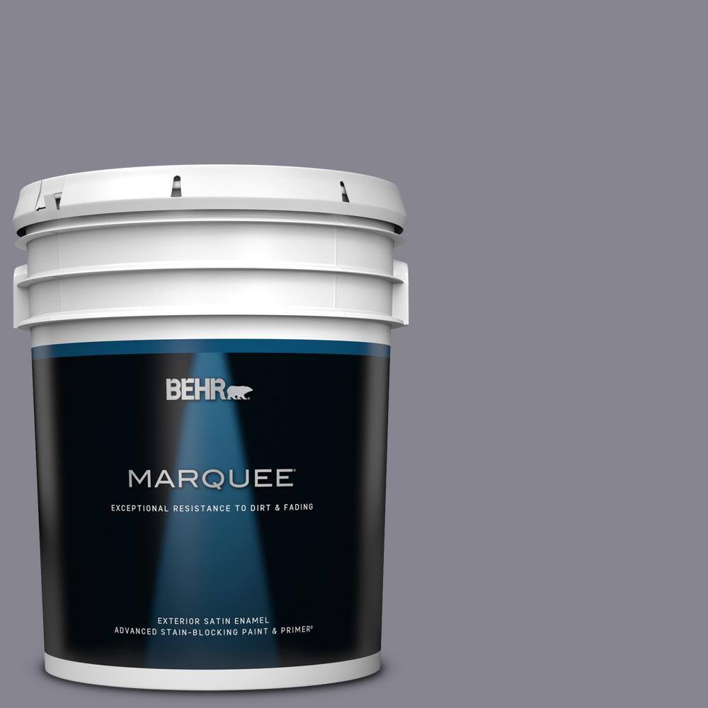 BEHR MARQUEE 5 gal. MQ503 Old Amethyst Satin Enamel Exterior Paint