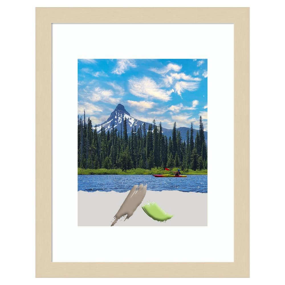 Svelte Natural Wood Satin Finish Rectangular Wall Picture Frame