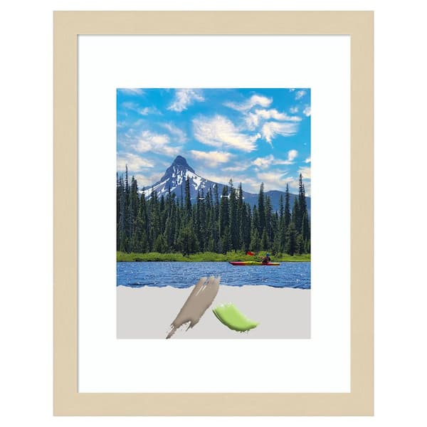Amanti Art Svelte Natural Wood Picture Frame Opening Size 11 x 14 in. (Matted To 8 x 10 in.)