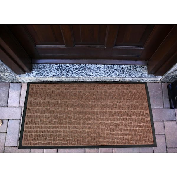 TrafficMaster Beige 18 in. x 30 in. Coir and Vinyl Door Mat 20815