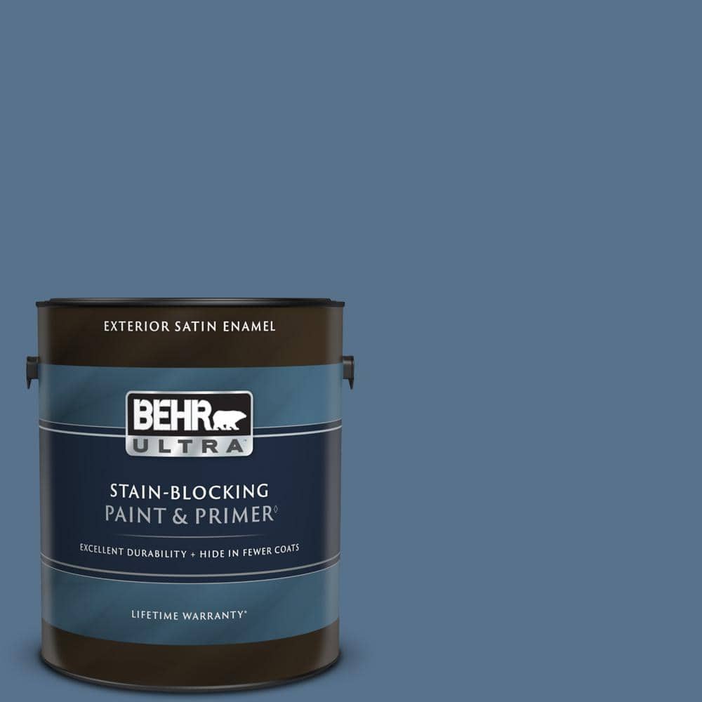 BEHR ULTRA 1 gal. PPU1401 Arrowhead Lake Satin Enamel BEHR ULTRA 1 gal. PPU1401 Arrowhead Lake Satin Enamel