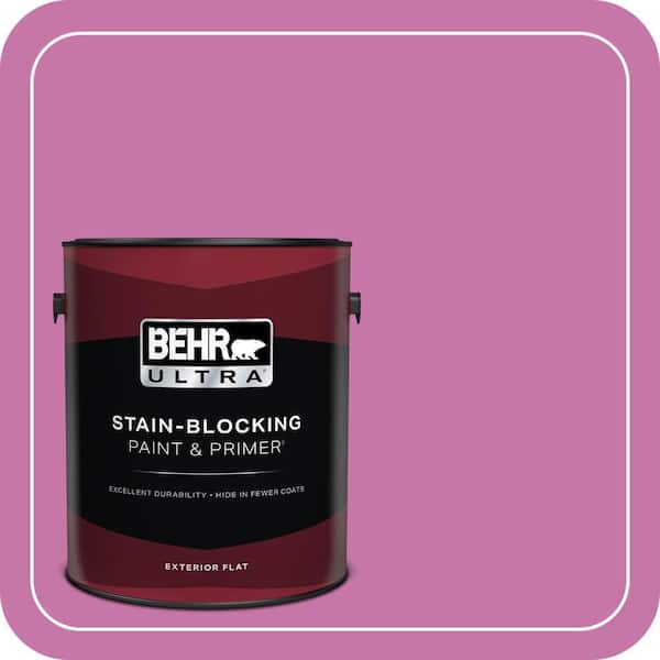 BEHR ULTRA 1 gal. #680B-5 Strawberry Freeze Flat Exterior Paint & Primer