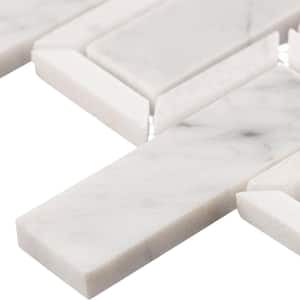 Turret Natural Stone, Frost Mosaic Floor and Wall Tile 5 sq\ft.5 per case