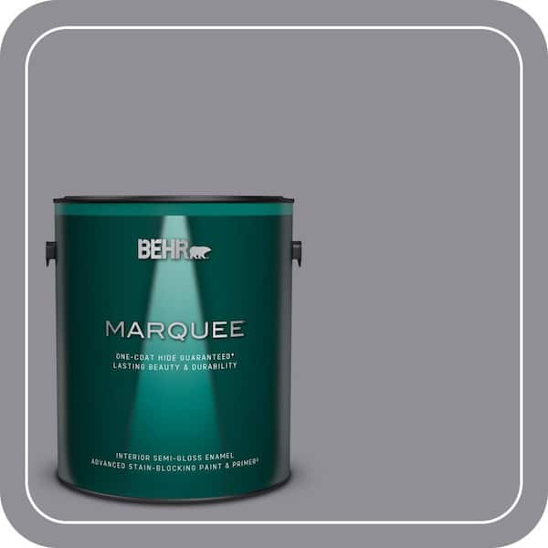 BEHR MARQUEE 1 gal. #ECC-23-2 Heather Field Semi-Gloss Enamel Interior Paint & Primer