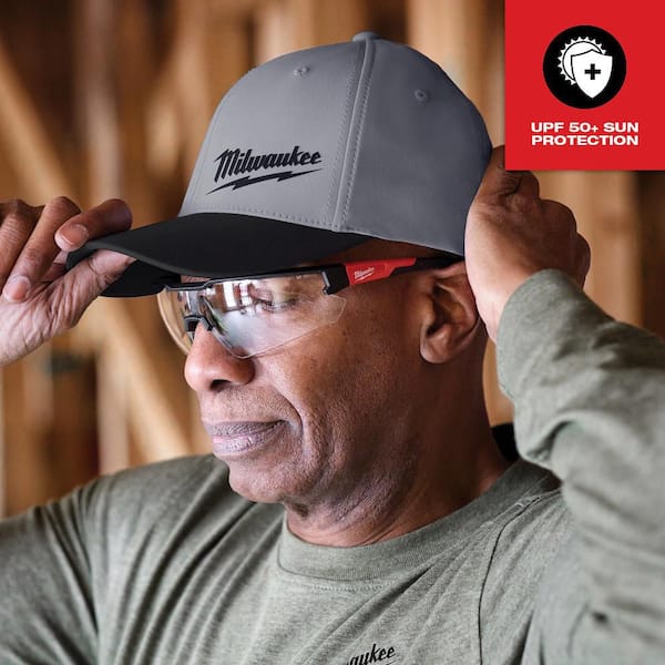 Milwaukee Large/Extra Large Dark Gray WORKSKIN Fitted Hat 507DG