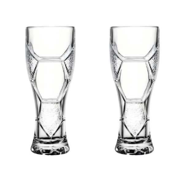 2-Piece Clear World Cup Beer Glass, 16 oz. World Cup 2026 Drinking Cups for Match Day Party, Perfect Gift for Partners