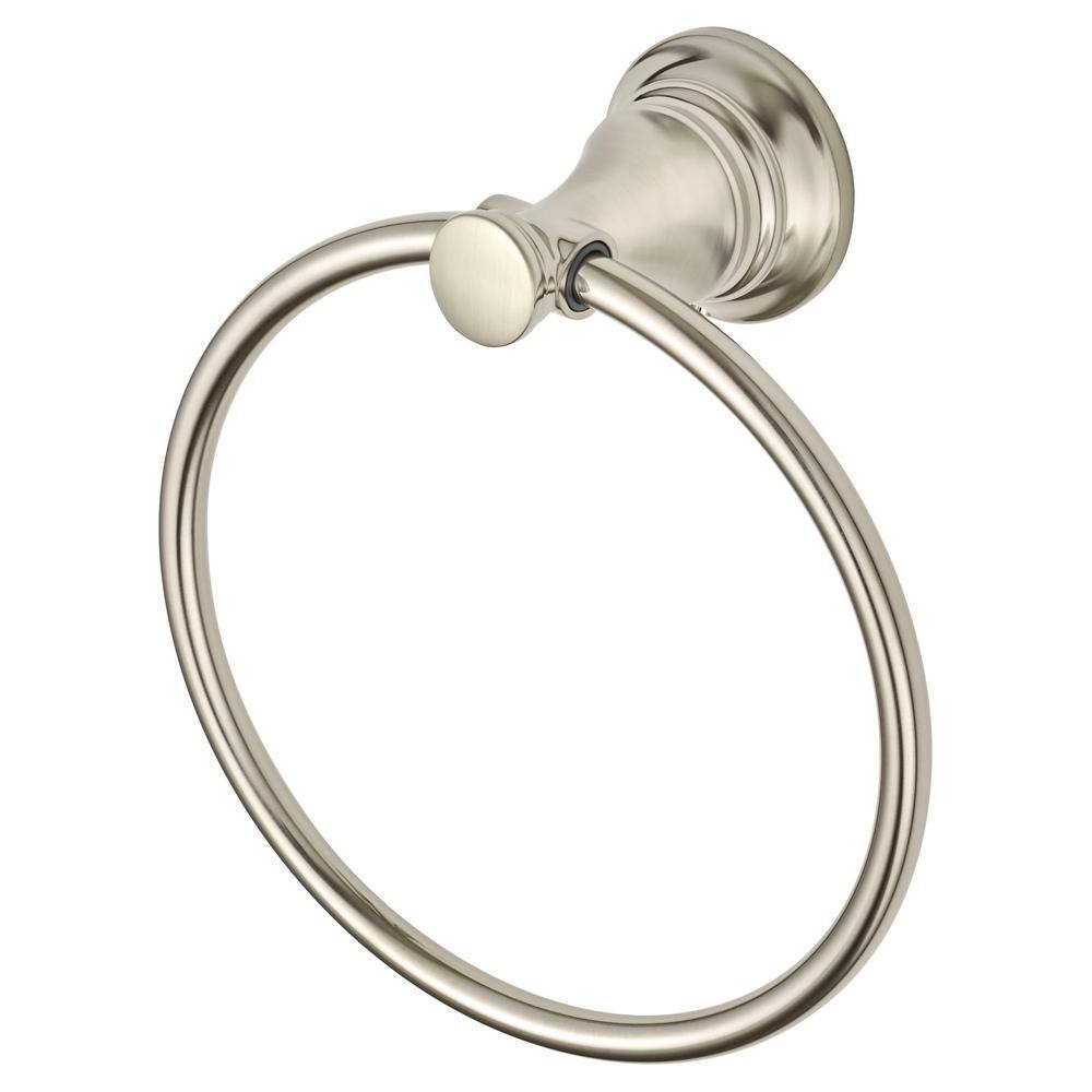 Brushed Nickel Wall Mounted Towel Ring
