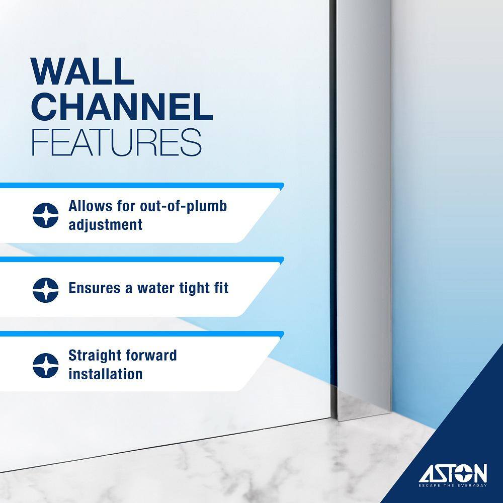 Belmore 36'' x 72'' Frameless Hinged Shower Door in Clear Tempered Glass and Stainless Steel