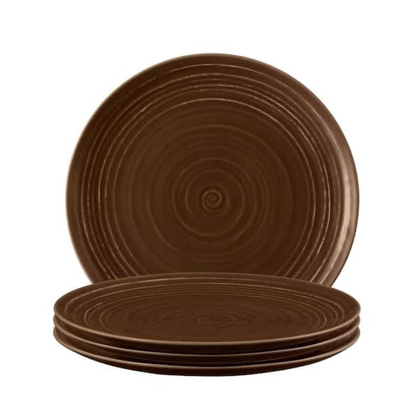 Seltmann Weiden Terra Plate 8.8 in., Brown, Set of 4
