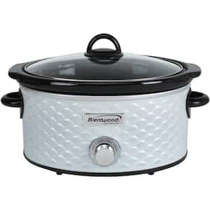 Scallop 4.5 Qt. Pearl Slow Cooker with Tempered Glass Lid