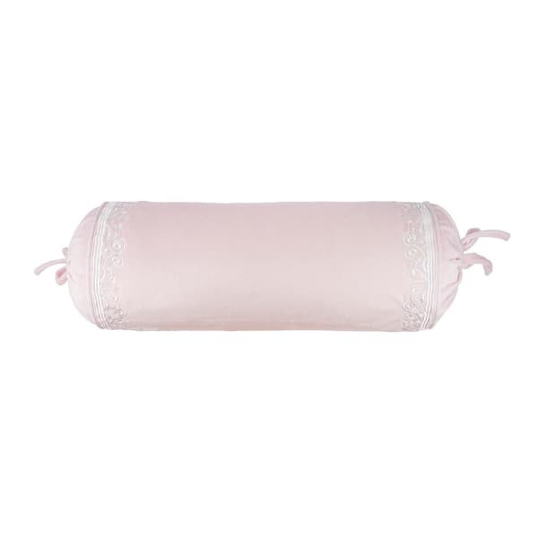 Pink best sale bolster pillow