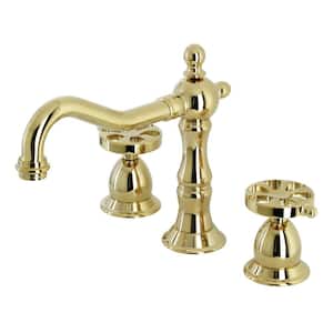 Belknap 8 in. Widespread 2-Handle Bathroom Faucet in Polished Brass