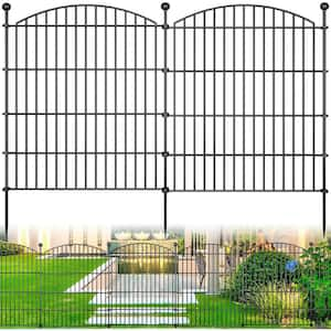 32 in. Metal 10 Panels Garden Fence for Dog Borcer Fence, Privacy and Yard