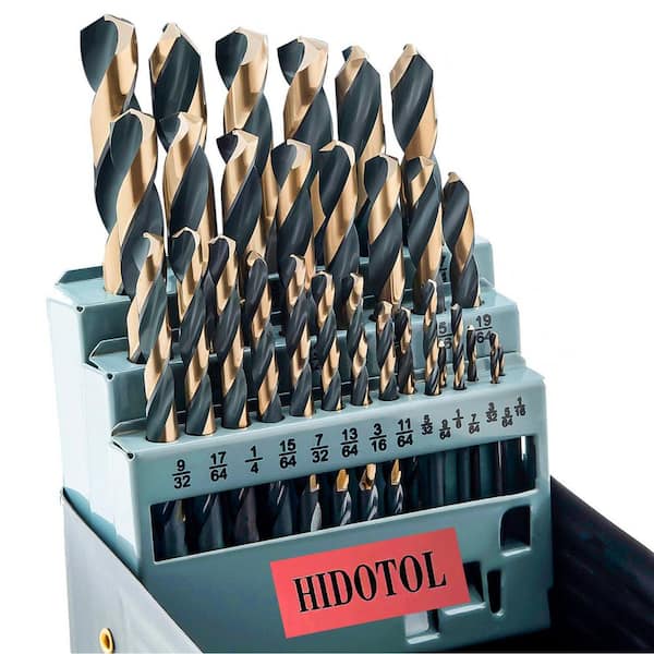 29-Piece HSS Drill Bit Set (1/16 in. - 1/2 in.) with Black and Gold Finish