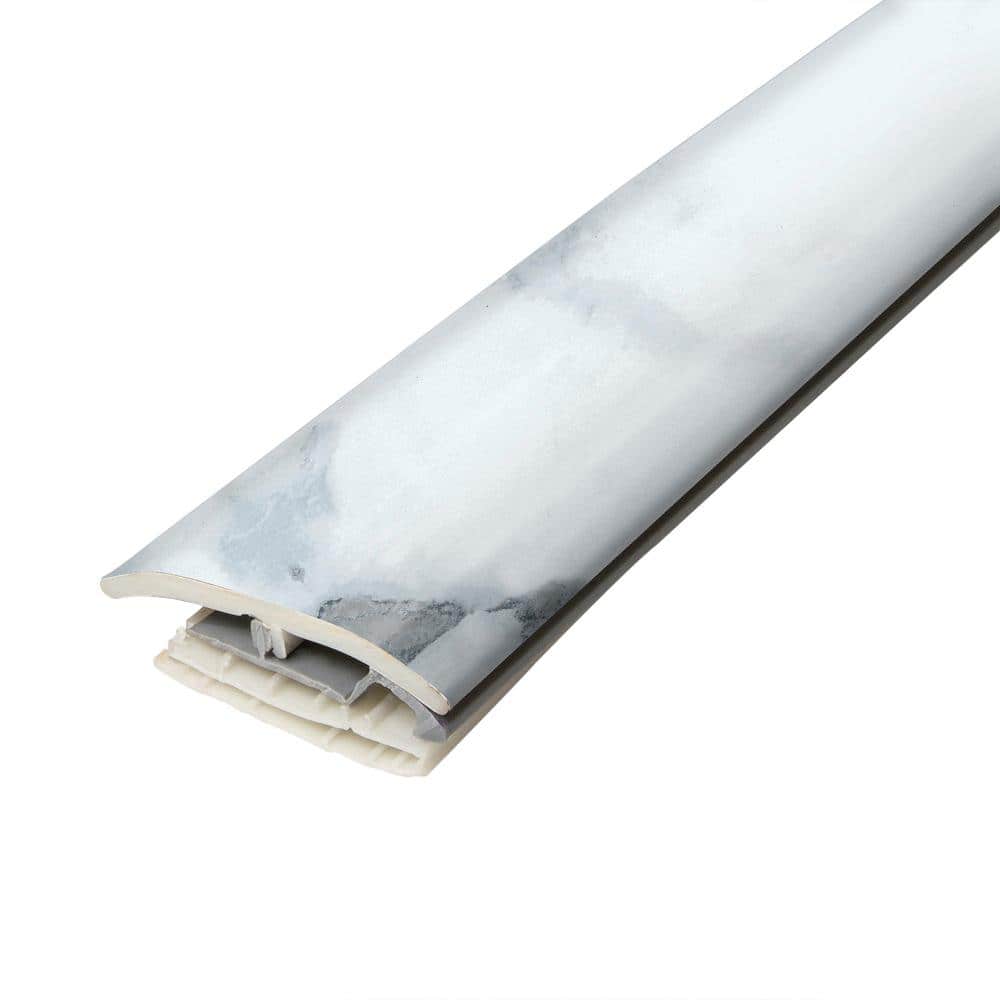 PERFORMANCE ACCESSORIES Marble 0.31 in. T x 2 in. W x 78.7 in. L Vinyl  4-in-1 Molding V4IN1-05713 - The Home Depot