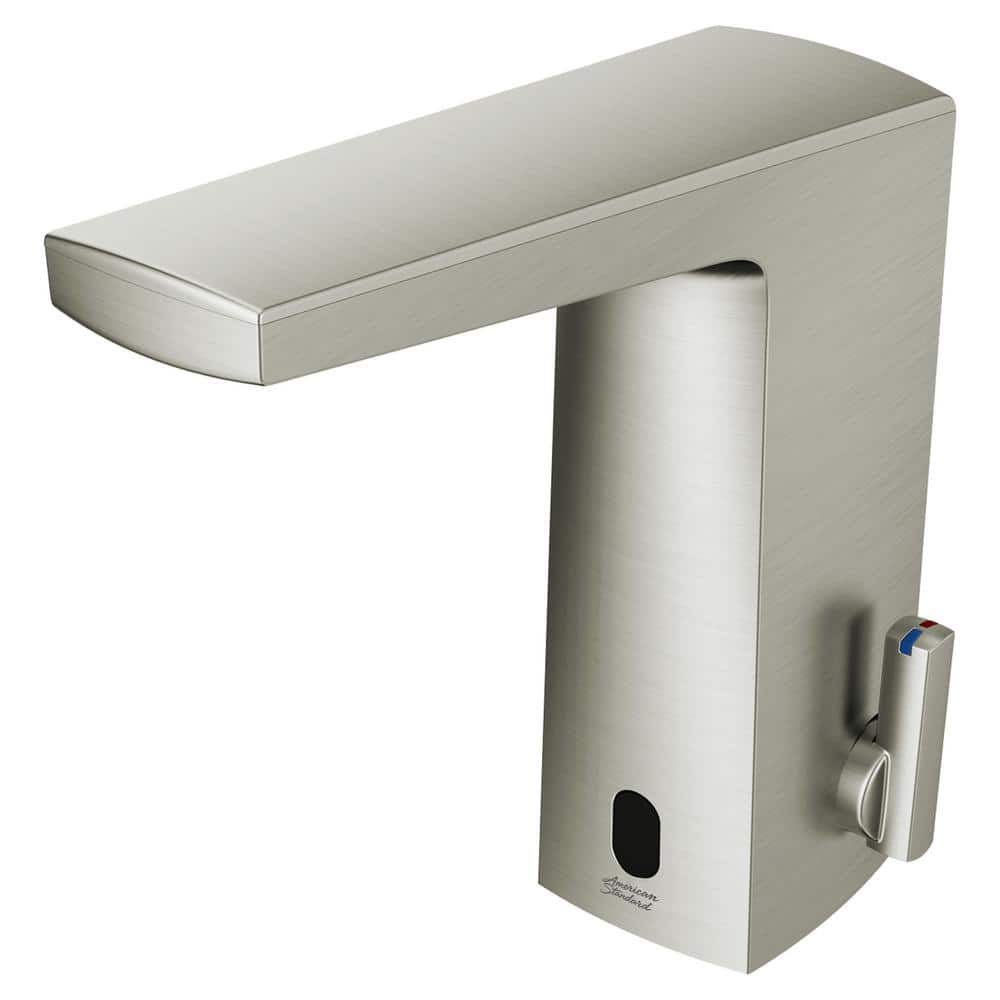 Brushed Nickel Touchless Bathroom Faucet with SmarTherm Safety