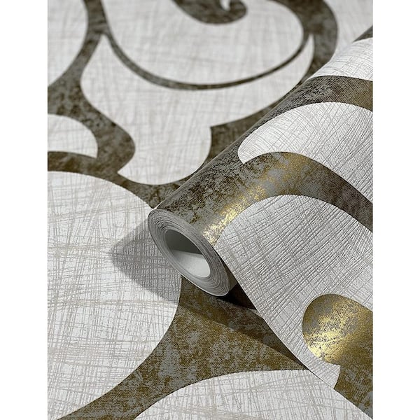 Marburg Gold Metallic Graphic NonWoven Removable Wallpaper Roll 53142