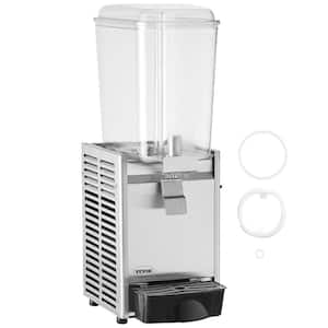 Commercial Beverage 20.4 Qt. 18 L Single Tank Iced Tea Drink Machine, 325-Watt 304 Stainless Steel Juice Dispenser