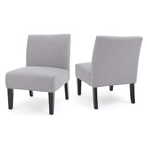 Kassi Light Grey Fabric Parsons Chair (Set of 2)