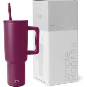 Simple Modern 16 oz Classic Tumbler with Straw & Flip Lid - 18/8 Stainless  Steel Water Bottle Ombre: Violet Sky 