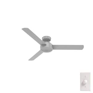 Presto 52 in. Indoor Ceiling Fan in Dove Grey with Wall Control Included For Bedrooms