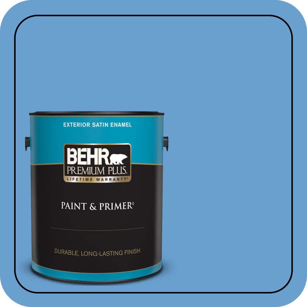1 gal. #P520-4 Cornflower Satin Enamel Exterior Paint & Primer product image for price tracking