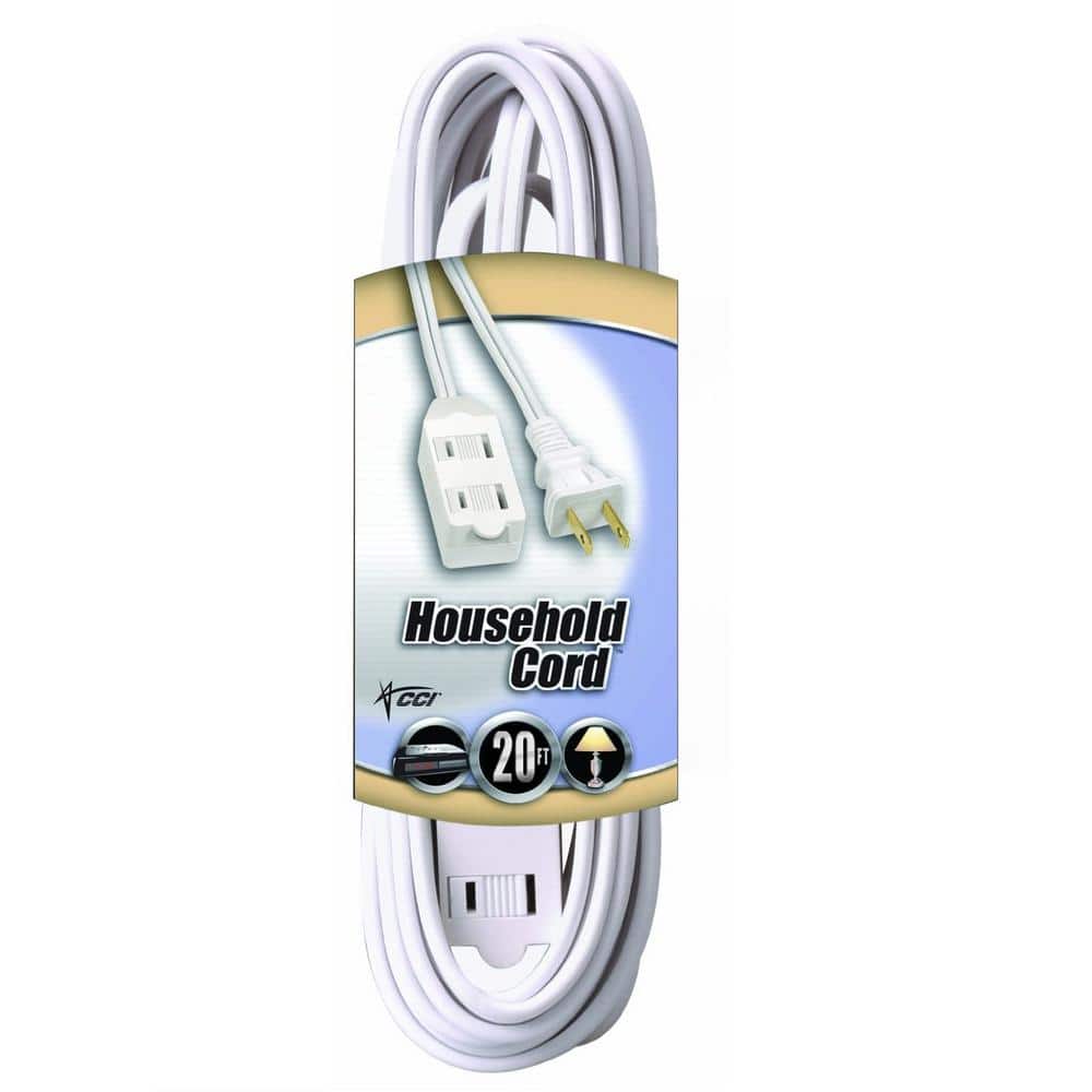 Southwire 20 ft. 16/2 SPT-2 Multi-Outlet (3) Indoor Light-Duty Extension  Cord with Safety Covered Cube Power Tap 94158901 The Home Depot