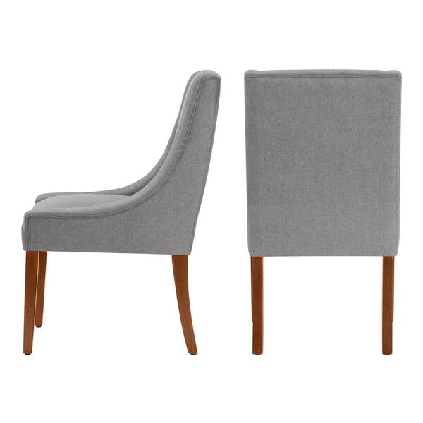 charcoal upholstered dining chair