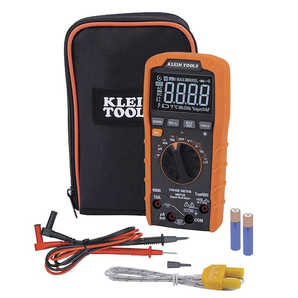 Klein Tools 1000-Volt Digital Multi-Meter, TRMS Auto-Ranging, Temp, Low Impedance