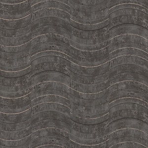 Geometrics Dark Grey Paper Strippable Roll (Covers 57.8 sq. ft.)