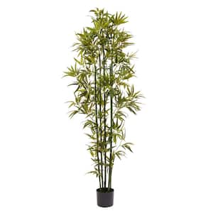 72 in. Artificial Bamboo Plant with Pot