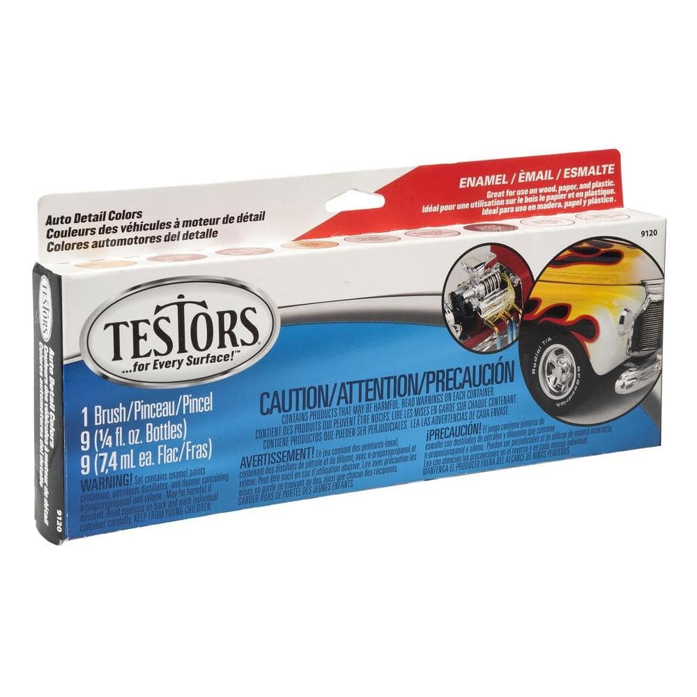 Buy Testors Assorted Acrylic Craft Paint Sets Black, Gray, Dk Tan