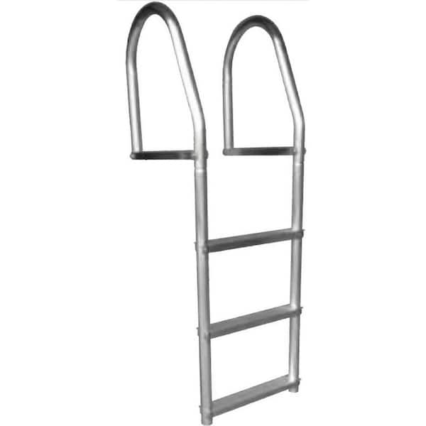 Dock Edge 3 Steps Eco Fixed Dock Ladder, Weld Free Aluminum