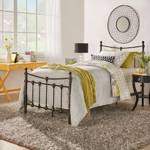 Gable Dark Brown Twin Bed Frame