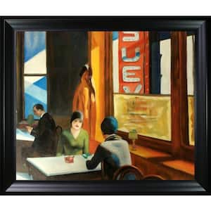 Chop Suey by Edward Hopper Black Matte Framed Architecture Oil Painting Art Print 25 in. x 29 in.