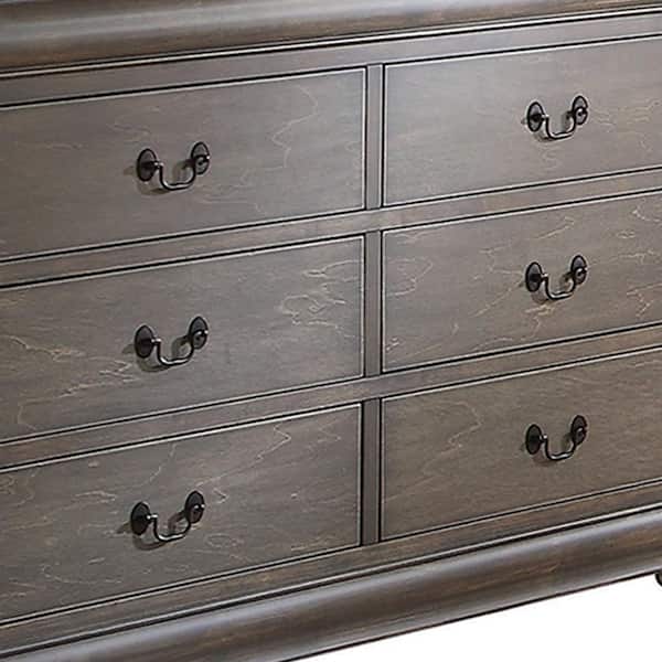  ACME Furniture Louis Philippe Chest, Antique Gray, One
