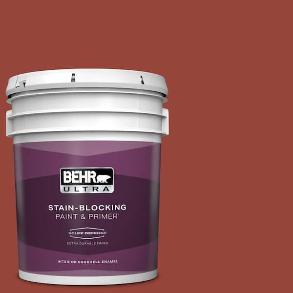 BEHR ULTRA 5 gal. #PPU2-17 Morocco Red Extra Durable Eggshell Enamel Interior Paint & Primer