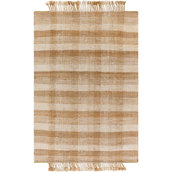 Jasmine Natural 8 ft. x 10 ft. Cottage Indoor Area Rug