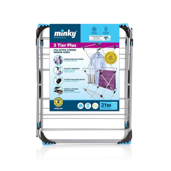 Buy ViledaSprint 3-Tier Clothes Airer, Indoor Clothes Drying Rack With 20 Washing Line - View #5