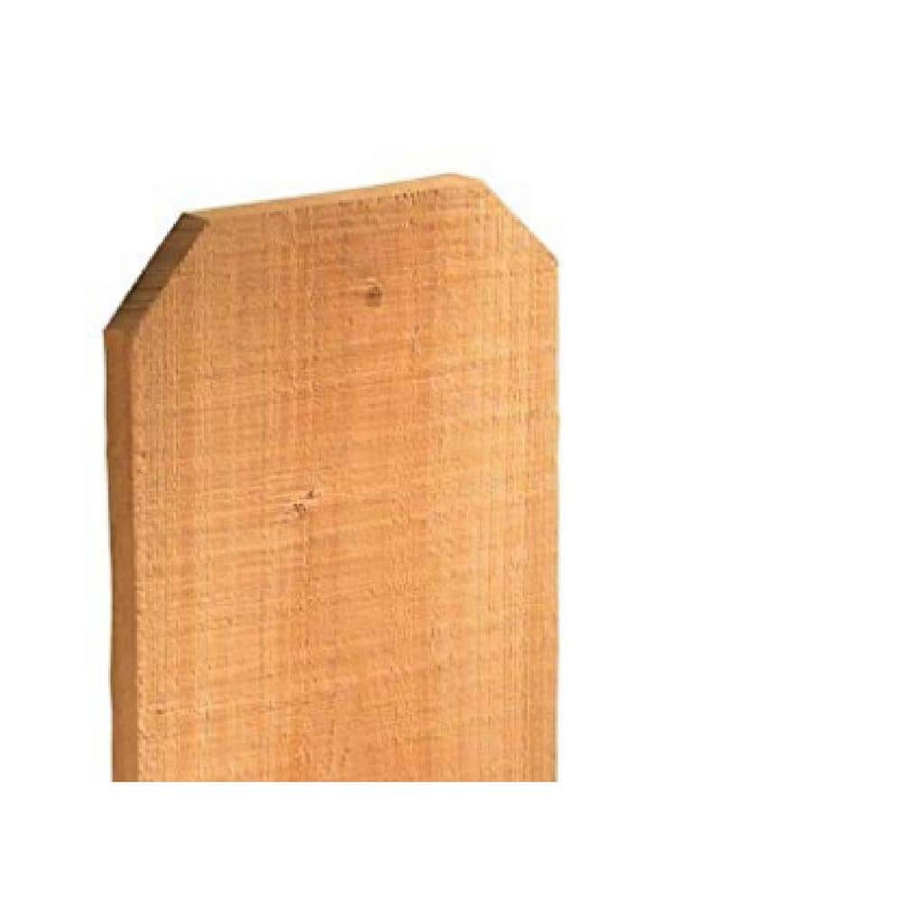 58 in. x 5-12 in. x 5 ft. Western Red Cedar Dog-Ear Wood Fence Picket  21037-05 - The Home Depot