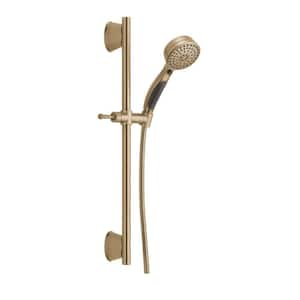 ActivTouch 9-Spray Patterns 1.75 GPM 3.69 in. Wall Mount Handheld Shower Head in Champagne Bronze