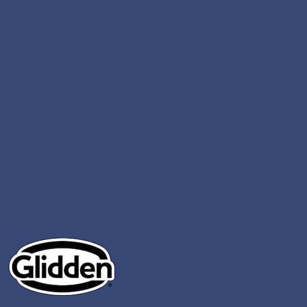 Glidden Premium 1 gal. PPG1166-7 Daring Indigo Flat Exterior Latex Paint