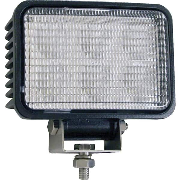 Buyers Products Company 6 in. Wide Truck Car Utility Off Road Vehicle Boat Marine Mounted LED Rectangular Flood Work Light, Clear