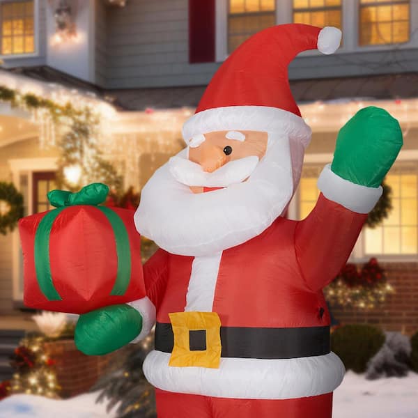 Holiday Time Colossal Giant Santa Inflatable 14 Feet Yard Decor cheapest Lights Up