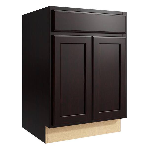 Cardell Stig 24 in. W x 34 in. H Vanity Cabinet Only in Coffee