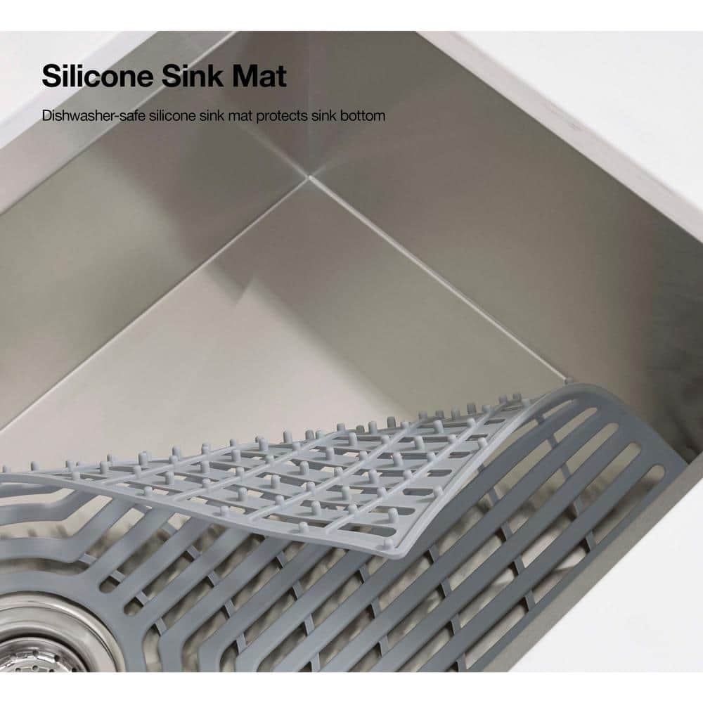 Stainless Steel Double Bowl Drop-in Workstation Kitchen Sink with Bamboo Cutting Board